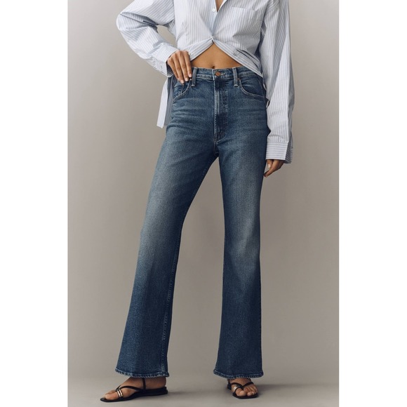 NWT MOTHER Bookie Sneak High-Rise Bootleg Jeans Anthropologie $258 - Size 26 - Picture 2 of 15